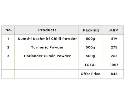 Vasant Authentic Spice Essentials Combo (3 x 500G) image 2