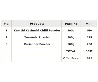 Vasant Essential Spice Blend Combo (3 x 500G) image 2