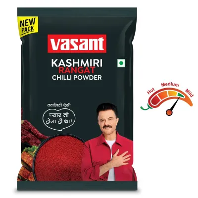 Vasant Kashmiri Rangat Chilli Powder 1kg Pack (Lal Mirch)