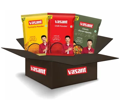 Vasant Pure Spice Essentials Combo (Chilli, Haldi, Garam Masala)